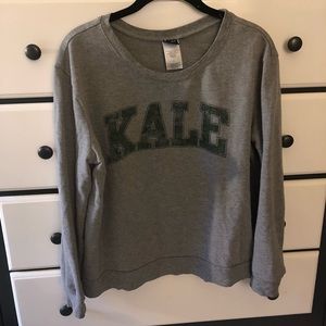 Semi Cropped Kale Sweatshirt